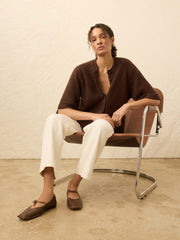 Apres Alpaca Cardigan - Walnut Brown