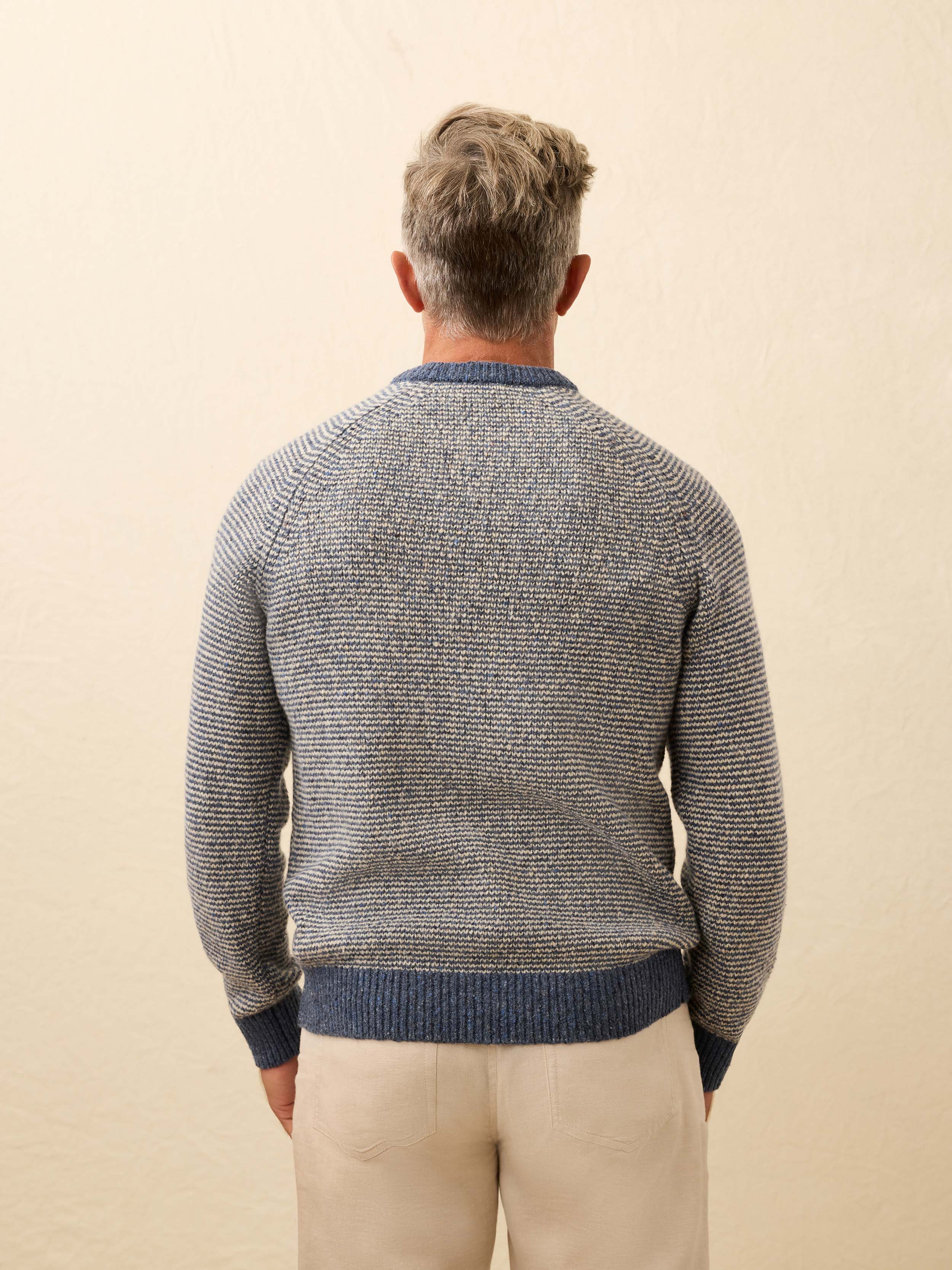 Donegal Crew Sweater - Sea Feeder Marl