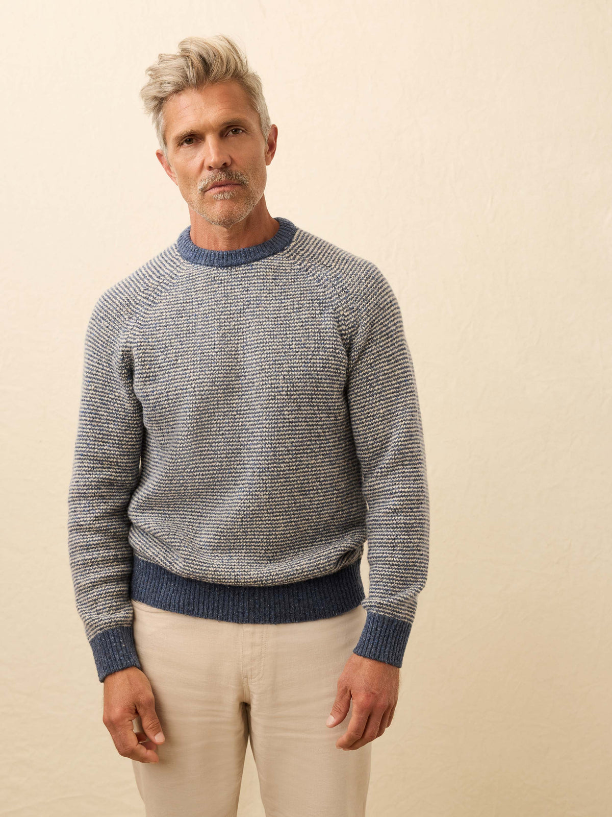 Donegal Crew Sweater - Sea Feeder Marl