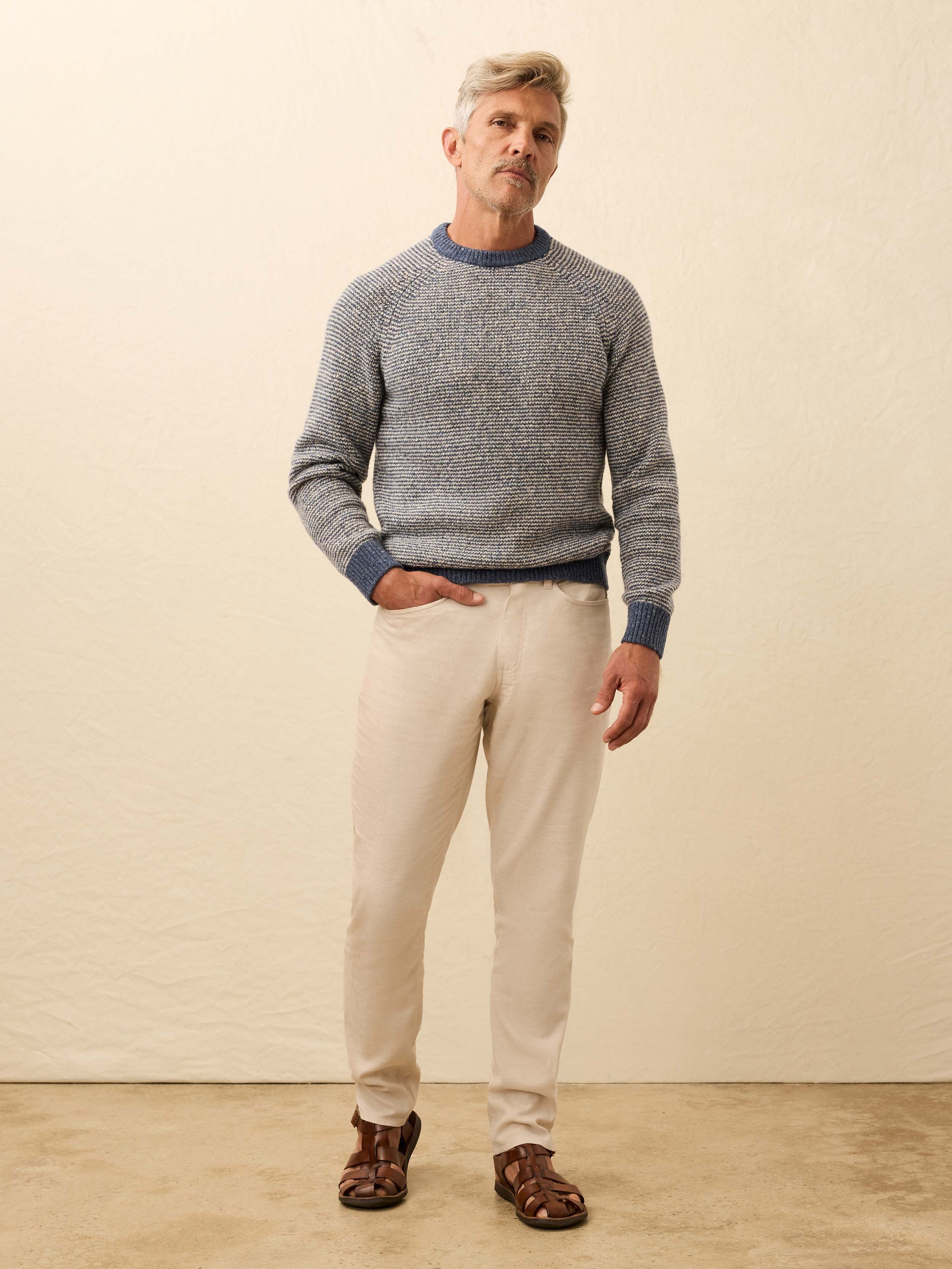 Donegal Crew Sweater - Sea Feeder Marl