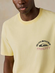 Faherty x Quiksilver Heavy Wash Tee - Bright Sun