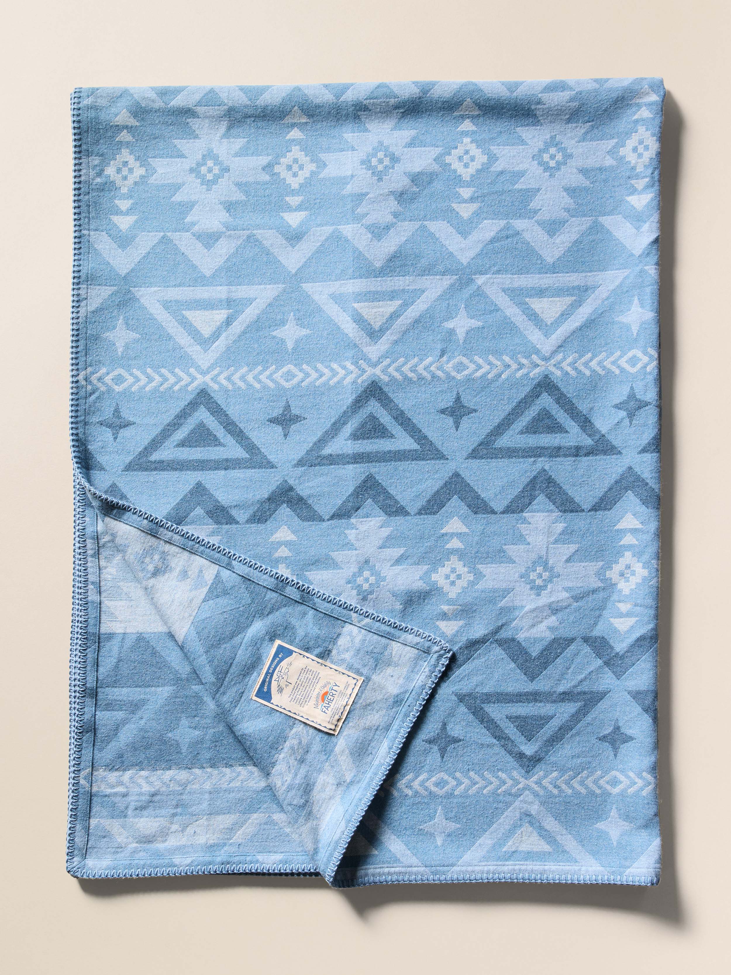 Doug Good Feather Adirondack Blanket - Chambray North Star